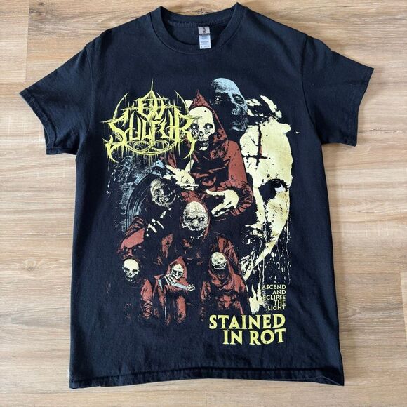 OV Sulfur Suffer In Heaven And Hell 2021 Tour Shirt Black Size Small Death Metal - Picture 1 of 6